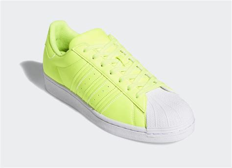 Adidas superstar solar yellow shoes